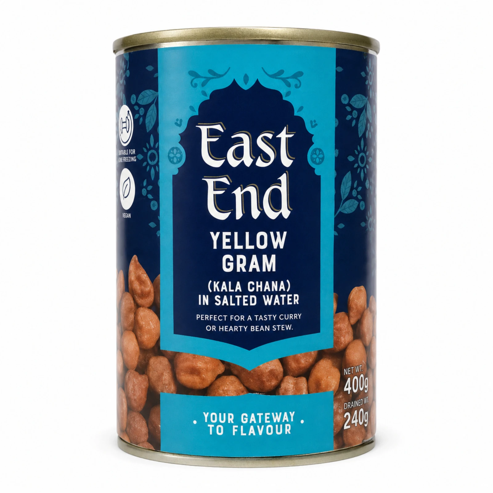 East End Yellow Gram (Kala Chana) in Salted Water