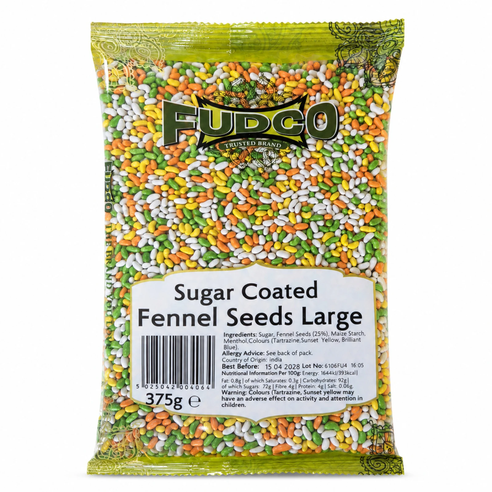 Fudco Sugar-Coated Fennel Seeds - Large